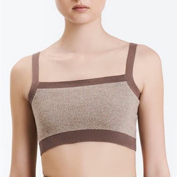 Nude Lucy Nude Active Knit Crop brown silt organic cotton Large - Picture 1 of 8